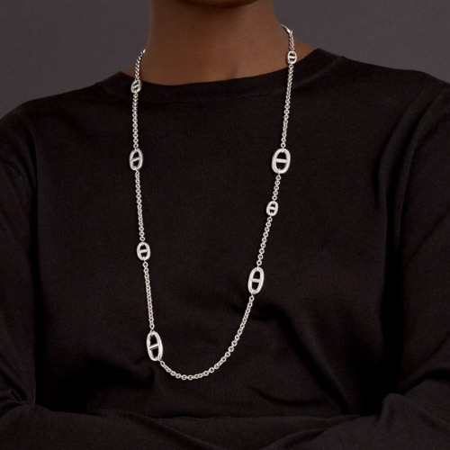 [해외] 에르메스 파랑돌 실버 목걸이 Farandole 80 long necklace - 부루 구매대행